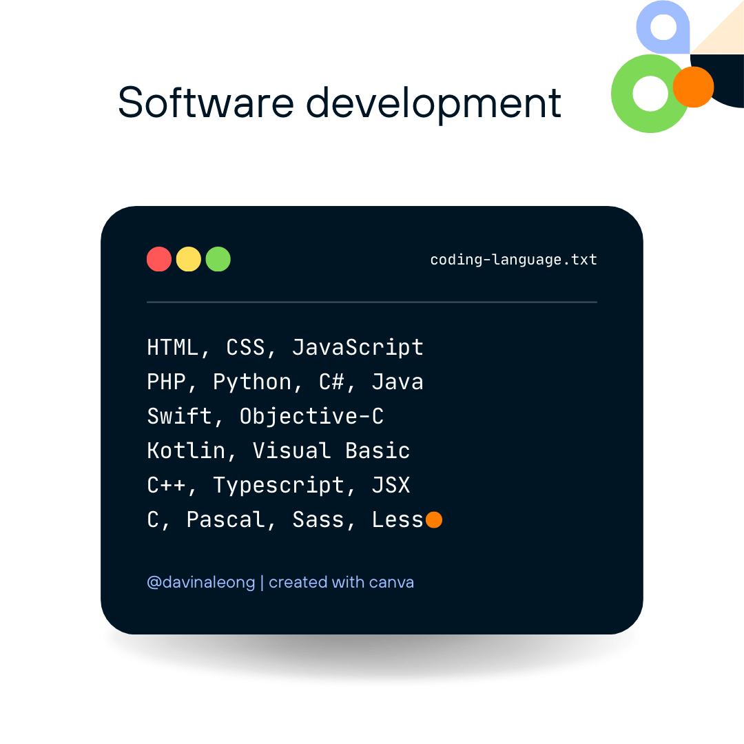 Programming Languages in Software Development