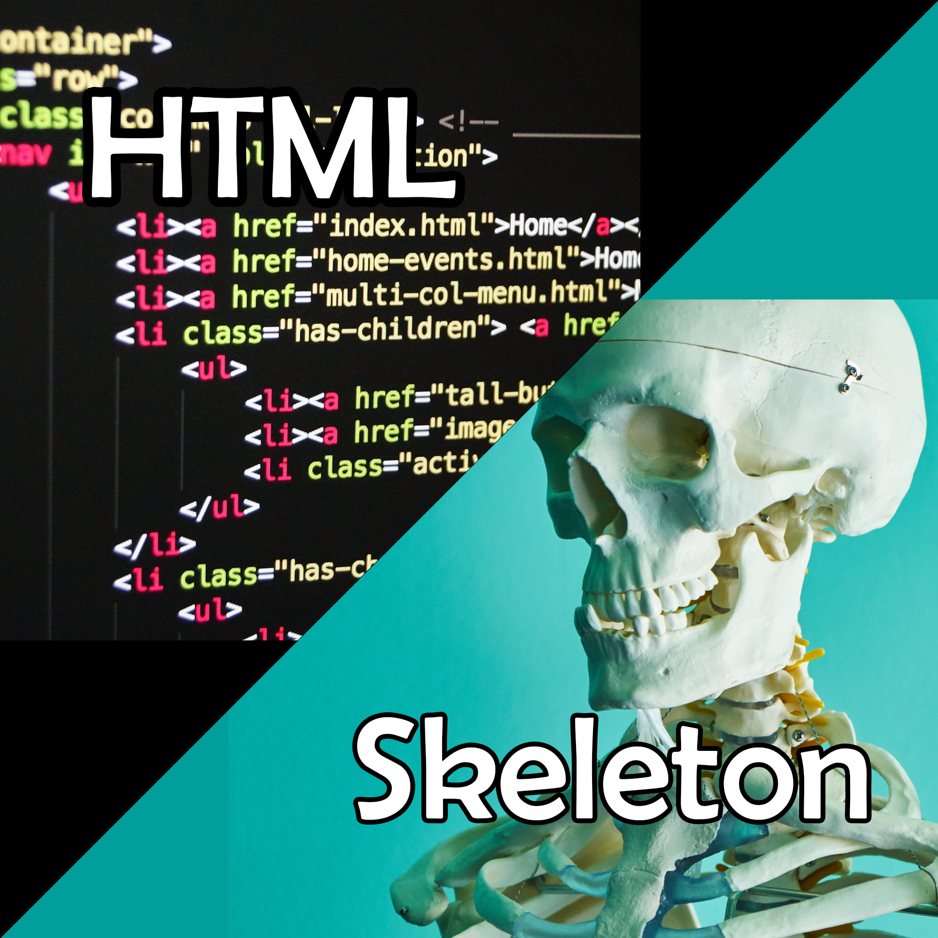 HTML is the skeleton of the web page